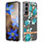 Silicone Candy Rubber Gel Flowers Soft Case Cover for Samsung Galaxy S21 5G Cyan