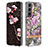 Silicone Candy Rubber Gel Flowers Soft Case Cover for Samsung Galaxy S21 5G Purple