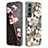 Silicone Candy Rubber Gel Flowers Soft Case Cover for Samsung Galaxy S21 Plus 5G White