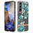 Silicone Candy Rubber Gel Flowers Soft Case Cover for Samsung Galaxy S22 5G Cyan