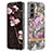 Silicone Candy Rubber Gel Flowers Soft Case Cover for Samsung Galaxy S23 5G Purple