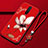 Silicone Candy Rubber Gel Flowers Soft Case Cover for Xiaomi Redmi K30 4G Red Wine