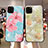 Silicone Candy Rubber Gel Flowers Soft Case Cover H09 for Apple iPhone 11 Pro