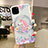 Silicone Candy Rubber Gel Flowers Soft Case Cover H10 for Apple iPhone 11 Pro Max Pink