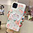 Silicone Candy Rubber Gel Flowers Soft Case Cover H17 for Apple iPhone 11 Pro Max Pink