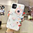 Silicone Candy Rubber Gel Flowers Soft Case Cover H19 for Apple iPhone 11 White