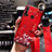 Silicone Candy Rubber Gel Flowers Soft Case Cover S01 for Huawei P20 Lite (2019) Red