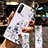 Silicone Candy Rubber Gel Flowers Soft Case Cover S01 for Oppo Find X2 Neo White