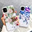 Silicone Candy Rubber Gel Flowers Soft Case Cover S02 for Apple iPhone 11