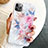 Silicone Candy Rubber Gel Flowers Soft Case Cover S02 for Apple iPhone 11 Pro Pink