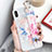 Silicone Candy Rubber Gel Flowers Soft Case Cover S02 for Apple iPhone X