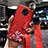 Silicone Candy Rubber Gel Flowers Soft Case Cover S02 for Xiaomi Redmi K30 Pro Zoom Red