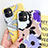 Silicone Candy Rubber Gel Flowers Soft Case Cover S03 for Apple iPhone 11