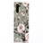 Silicone Candy Rubber Gel Flowers Soft Case Cover S03 for Samsung Galaxy Note 10 5G Gray