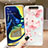 Silicone Candy Rubber Gel Flowers Soft Case Cover S04 for Samsung Galaxy A80