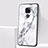 Silicone Candy Rubber Marble Pattern Soft Case for Huawei Mate 20 White