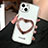 Silicone Candy Rubber TPU Bling-Bling Soft Case Cover JL1 for Apple iPhone 13 White