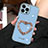 Silicone Candy Rubber TPU Bling-Bling Soft Case Cover JL1 for Apple iPhone 14 Pro Max Blue