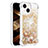 Silicone Candy Rubber TPU Bling-Bling Soft Case Cover S01 for Apple iPhone 13 Gold