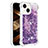 Silicone Candy Rubber TPU Bling-Bling Soft Case Cover S01 for Apple iPhone 13 Purple