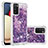 Silicone Candy Rubber TPU Bling-Bling Soft Case Cover S01 for Samsung Galaxy A02s Purple