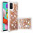 Silicone Candy Rubber TPU Bling-Bling Soft Case Cover S01 for Samsung Galaxy A51 4G Gold