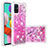 Silicone Candy Rubber TPU Bling-Bling Soft Case Cover S01 for Samsung Galaxy A51 5G Hot Pink