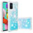 Silicone Candy Rubber TPU Bling-Bling Soft Case Cover S01 for Samsung Galaxy A51 5G Sky Blue
