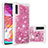 Silicone Candy Rubber TPU Bling-Bling Soft Case Cover S01 for Samsung Galaxy A70S Hot Pink