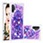 Silicone Candy Rubber TPU Bling-Bling Soft Case Cover S01 for Samsung Galaxy Note 10 Plus 5G Purple