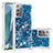 Silicone Candy Rubber TPU Bling-Bling Soft Case Cover S01 for Samsung Galaxy Note 20 5G Blue