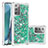 Silicone Candy Rubber TPU Bling-Bling Soft Case Cover S01 for Samsung Galaxy Note 20 5G Green