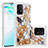 Silicone Candy Rubber TPU Bling-Bling Soft Case Cover S01 for Samsung Galaxy S10 Lite Gold