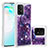 Silicone Candy Rubber TPU Bling-Bling Soft Case Cover S01 for Samsung Galaxy S10 Lite Purple