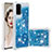 Silicone Candy Rubber TPU Bling-Bling Soft Case Cover S01 for Samsung Galaxy S20 5G Blue