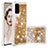 Silicone Candy Rubber TPU Bling-Bling Soft Case Cover S01 for Samsung Galaxy S20 5G Gold