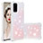 Silicone Candy Rubber TPU Bling-Bling Soft Case Cover S01 for Samsung Galaxy S20 Pink