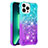 Silicone Candy Rubber TPU Bling-Bling Soft Case Cover S02 for Apple iPhone 13 Pro Max Sky Blue