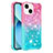 Silicone Candy Rubber TPU Bling-Bling Soft Case Cover S02 for Apple iPhone 14 Plus Pink