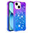 Silicone Candy Rubber TPU Bling-Bling Soft Case Cover S02 for Apple iPhone 14 Purple