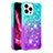 Silicone Candy Rubber TPU Bling-Bling Soft Case Cover S02 for Apple iPhone 15 Pro Sky Blue
