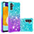 Silicone Candy Rubber TPU Bling-Bling Soft Case Cover S02 for Samsung Galaxy A04s Sky Blue