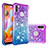 Silicone Candy Rubber TPU Bling-Bling Soft Case Cover S02 for Samsung Galaxy A11 Purple
