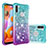 Silicone Candy Rubber TPU Bling-Bling Soft Case Cover S02 for Samsung Galaxy A11 Sky Blue