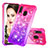 Silicone Candy Rubber TPU Bling-Bling Soft Case Cover S02 for Samsung Galaxy A20e Hot Pink