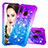 Silicone Candy Rubber TPU Bling-Bling Soft Case Cover S02 for Samsung Galaxy A20e Purple