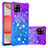 Silicone Candy Rubber TPU Bling-Bling Soft Case Cover S02 for Samsung Galaxy A42 5G Purple