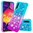 Silicone Candy Rubber TPU Bling-Bling Soft Case Cover S02 for Samsung Galaxy A50 Sky Blue