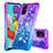 Silicone Candy Rubber TPU Bling-Bling Soft Case Cover S02 for Samsung Galaxy A51 5G Purple
