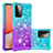 Silicone Candy Rubber TPU Bling-Bling Soft Case Cover S02 for Samsung Galaxy A72 5G Sky Blue